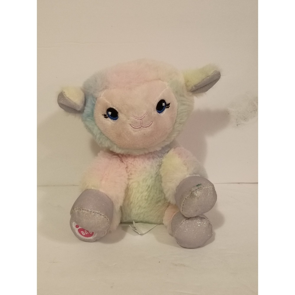 Build A Bear Buddies Mini Pastel Rainbow Lamb.